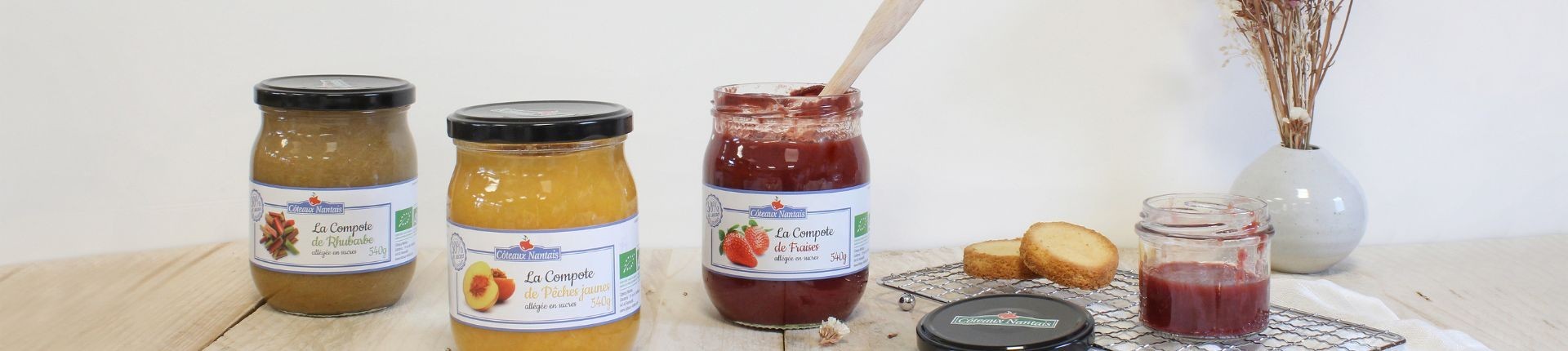 Compotes de fruits BIO - Côteaux Nantais
